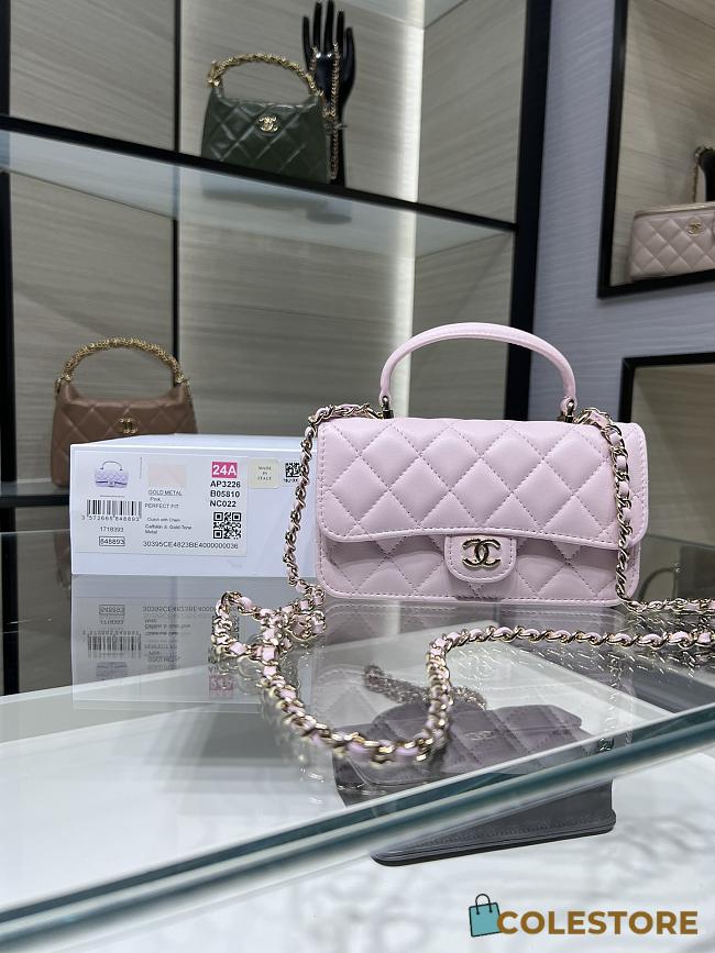 Chanel 24a Flap Bag Pink 20 cm - 1
