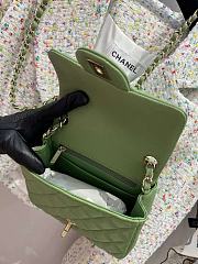 Chanel 24a Flap Bag Green 20 cm - 6