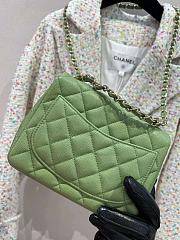 Chanel 24a Flap Bag Green 20 cm - 5