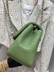 Chanel 24a Flap Bag Green 20 cm - 4