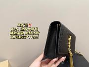 Saint Laurent Kate Tassel Meidum Shoulder Bag Black 22 x 14 cm - 6