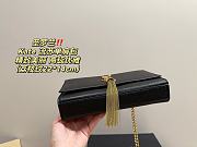 Saint Laurent Kate Tassel Meidum Shoulder Bag Black 22 x 14 cm - 4