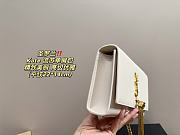 Saint Laurent Kate Tassel Meidum Shoulder Bag White 22 x 14 cm - 2