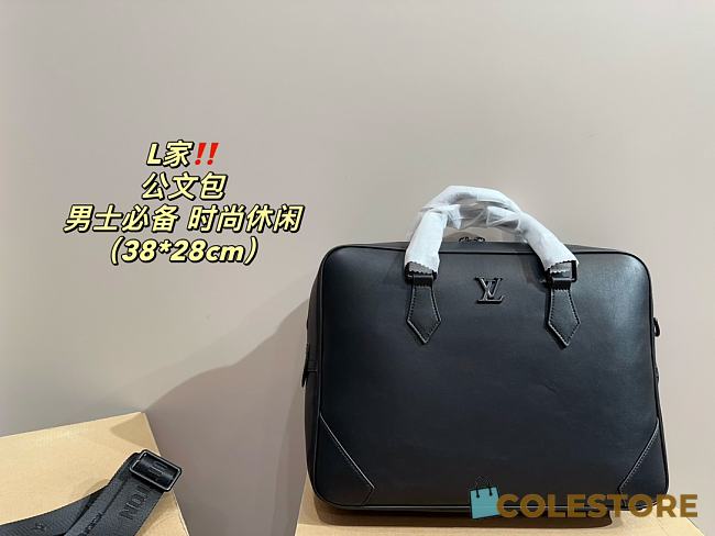 Louis Vuitton Slim Briefcase Black M30810 38 x 28 cm - 1