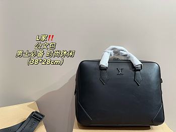 Louis Vuitton Slim Briefcase Black M30810 38 x 28 cm