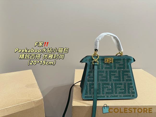 Fendi Peakaboo Green 20 x 15 cm - 1