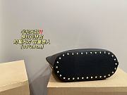 Valentino Garavani Rockstud Logo Detailed Shoulder Bag Black 31 x 29 cm - 4