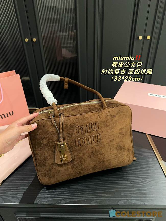 MiuMiu Seue Bag Brown 33 x 23 cm  - 1