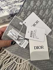 Christian Dior Oblique Grey Scarf 200 x 45 cm  - 2