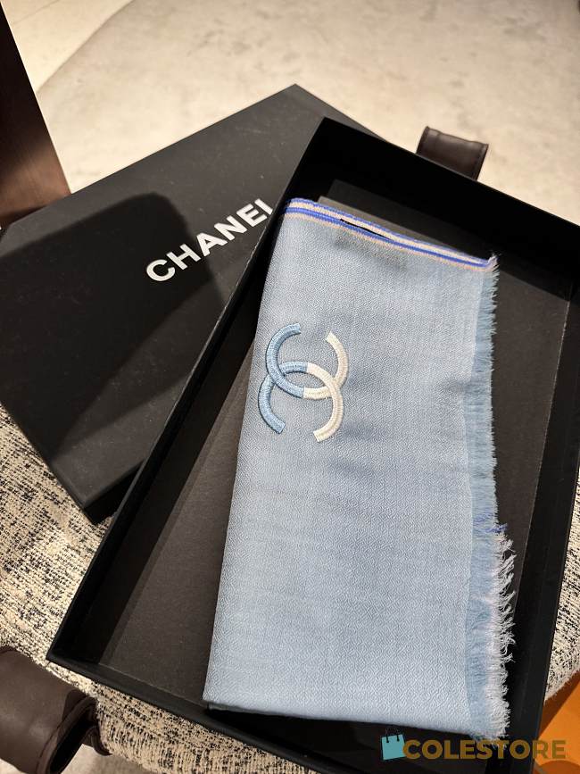 Chanel Blue Scarf  - 1