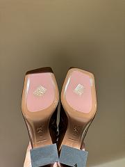 Amina Muaddi Leather Brown Boots  - 6