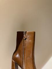 Amina Muaddi Leather Brown Boots  - 4