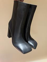 Amina Muaddi Leather Black Boots  - 1