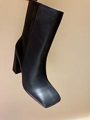 Amina Muaddi Leather Black Boots  - 5