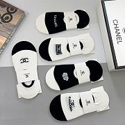 Chanel Black/ White Socks - 1