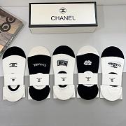 Chanel Black/ White Socks - 3