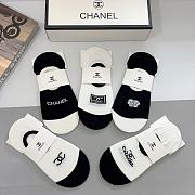 Chanel Black/ White Socks - 2