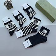 Gucci Black And White Socks - 4
