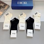 Dior Black And White Socks - 5