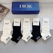 Dior Black And White Socks - 4