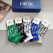 Dior Multicolor Socks - 5