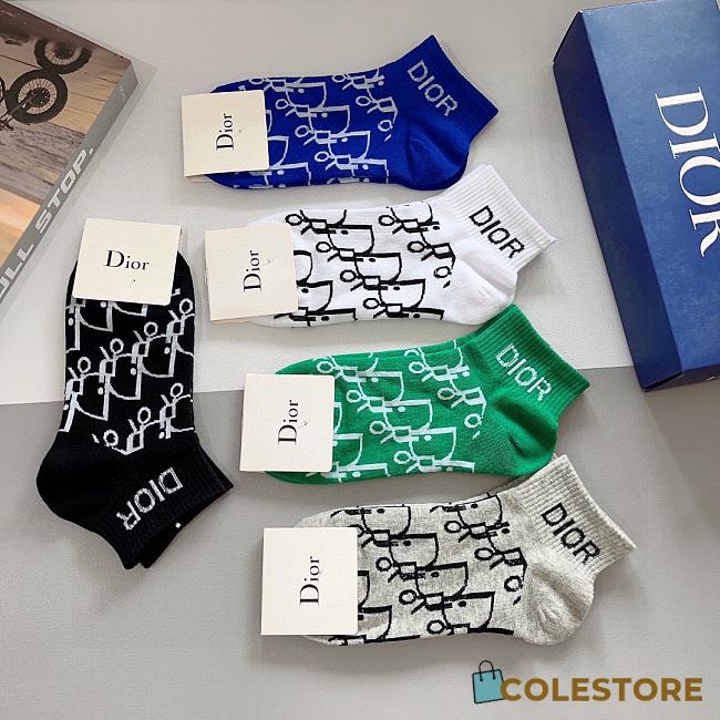 Dior Multicolor Socks - 1