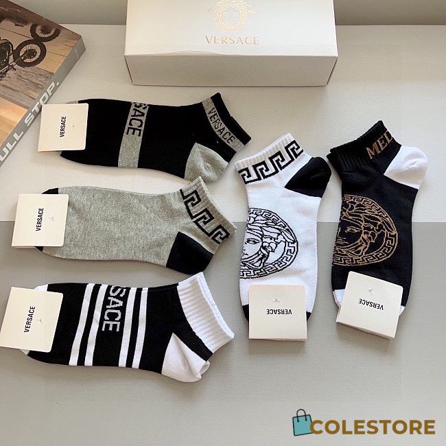 Versace Multicolor Socks - 1