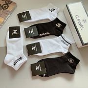 Chanel Black And White Socks - 5