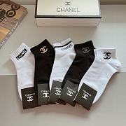 Chanel Black And White Socks - 4