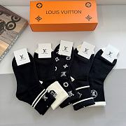 Louis Vuitton Black And White Socks - 3
