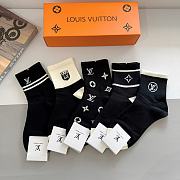 Louis Vuitton Black And White Socks - 2
