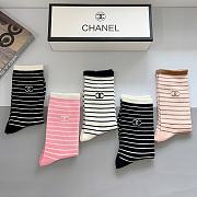 Chanel Stripe Socks - 5