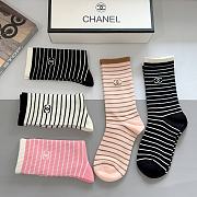 Chanel Stripe Socks - 3