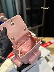 Chanel 23k Mini Backpack Pink 18 x 18 cm - 6
