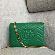 Gucci Marmont Chain Bag Green 20 x 3.5 x 14.5 cm - 5