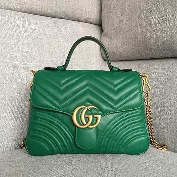 Gucci Marmont Dottore Green 26.5 x 20 x 9 cm