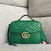 Gucci Marmont Shoulder Bag Green 25 x 19 x 8 cm - 1