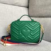 Gucci Marmont Shoulder Bag Green 25 x 19 x 8 cm - 6