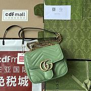 Gucci Marmont Mini Green 18 x 13.5 x 8 cm - 1