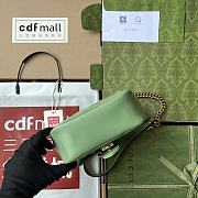 Gucci Marmont Mini Green 18 x 13.5 x 8 cm - 6