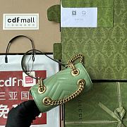 Gucci Marmont Mini Green 18 x 13.5 x 8 cm - 4
