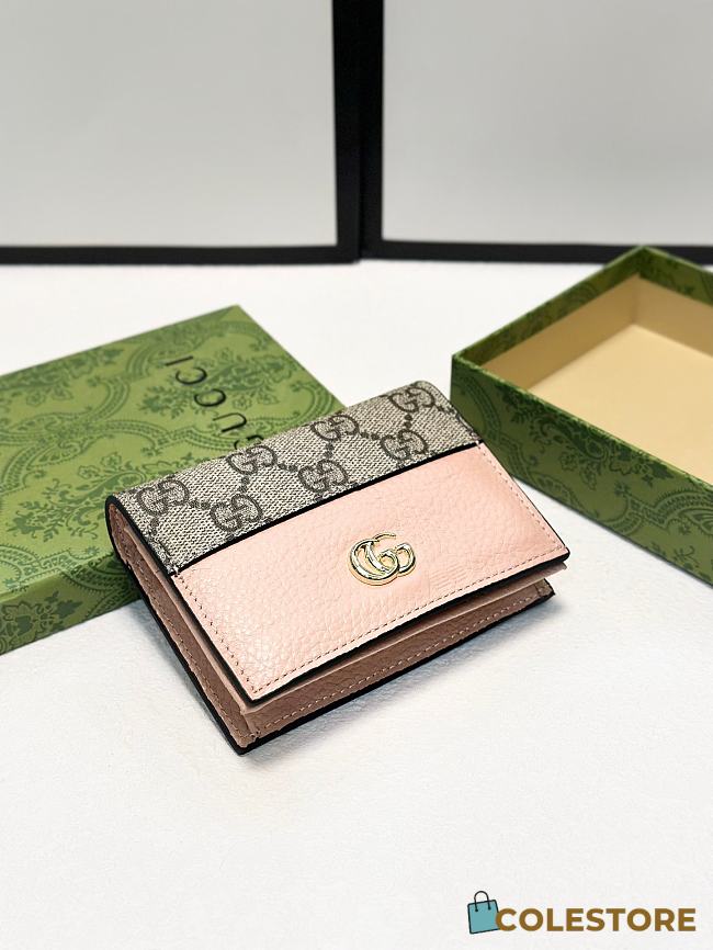 Gucci Ophidia Wallet Pink 11 x 9 x 3 cm - 1