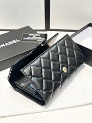 Chanel Flap Bag Black 19 x 10 cm - 3