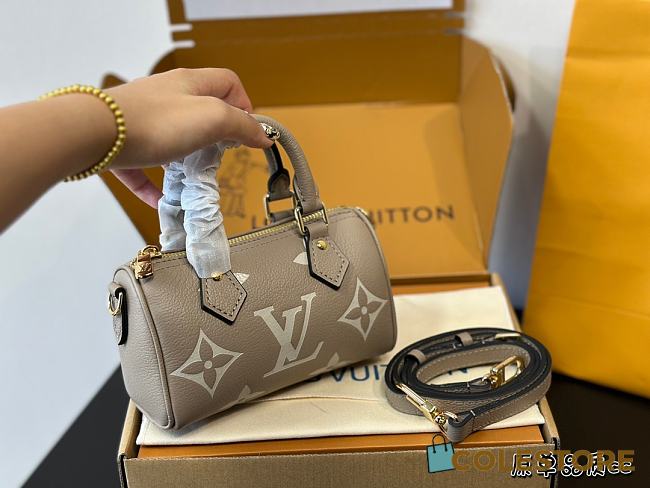 Louis Vuitton Nano Speedy Beige 16 x 10 x 7.5 cm - 1