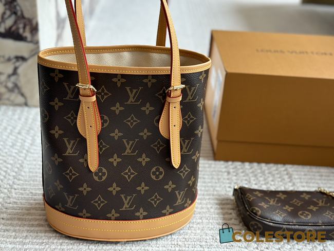 Louis Vuitton Brown Monogram Bucket PM 23 x 25 cm - 1