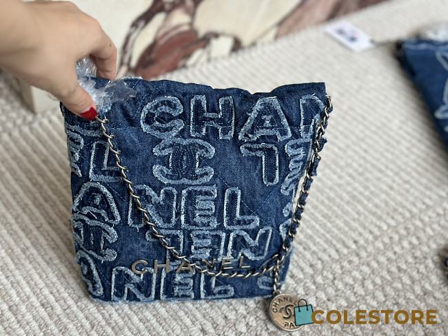 Chanel 22 Denim Logo Bag 35 x 35 cm - 1