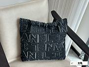Chanel 22 Black Logo Bag 21 x 18 cm - 5