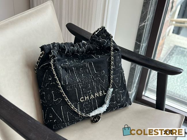 Chanel 22 Black Logo Bag 35 x 35 cm - 1