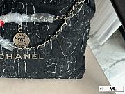 Chanel 22 Black Logo Bag 35 x 35 cm - 5