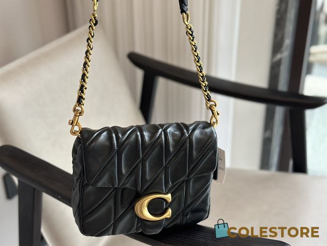 Coach C Tappy Shoulder Bag Black 20 x 15 cm - 1